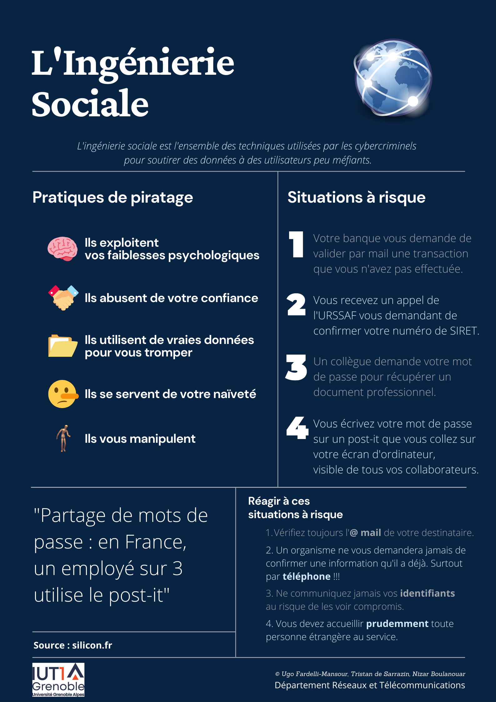 Affiche de sensibilisation à la cybersécurité