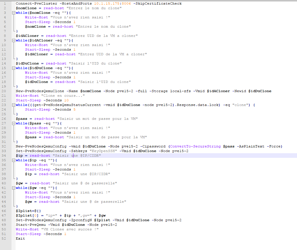 Script PowerShell